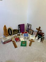 All items grouped together in corner