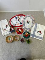 Group overview of all items laid out