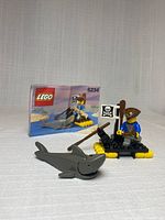 Full set assembled with instructions and shark visible