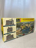 Front of Revell Superior Bakery kit box showing building illustration