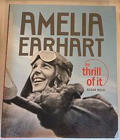Front cover showing title, author and Amelia Earhart photo