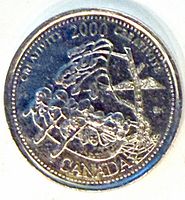 Reverse side showing Creativity canoe design and date