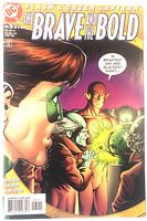 Front cover showing title, issue #5 of 6, DC logo, art of Green Lantern, Flash and others