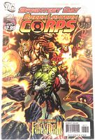 Front cover of Green Lantern Corps #57 comic showing title, artwork, price and issue number