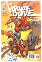 Front cover full view showing title, issue number 2, The New 52! banner, characters Hawk, Dove, Condor