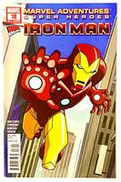 Front cover of Marvel Adventures Super Heroes #18 Iron Man comic