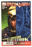 Front cover of Iron Man #10 comic showing artwork and title