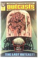 Front cover of Outcasts No.12 showing title, artwork, publishers data