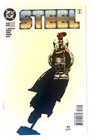 Front cover of Steel #23 comic showing title, publisher logo, issue number
