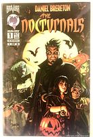 Front cover of The Nocturnals Issue 1 comic showing title, artwork, logos, price and publisher