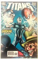 Front cover of Titans #37 comic showing title, price and characters