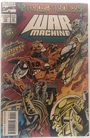 Front cover of War Machine #10 comic showing overall condition