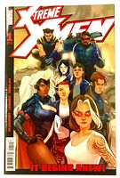 Front cover of X-Treme X-Men #1 comic displaying main characters