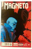 Front cover of Magneto #4 comic showing title, artwork, issue number