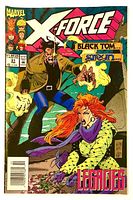 Front cover of X-Force #31 comic showing characters and publication details