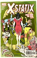 Front cover of X-Statix Issue 18 comic showing title and artwork