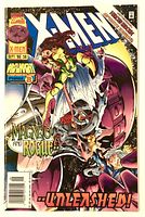 Front cover of X-Men #56 showing title, issue info, Magneto and Rogue artwork.