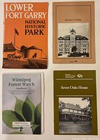 All four pamphlets front covers visible