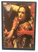 Front of promo trading card showing Vincent Perez as Ashe Corven with Official Promo emblem