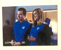 Card front showing Captain Ed Mercer and Commander Kelly Grayson image