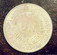 Reverse with legend and 1965 date