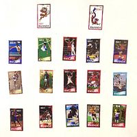 All 18 Rwanda stamps laid out showing denominations and imagery