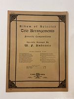 Front cover showing title, arranger, publisher