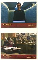 Front views of both trading cards showing images and titles