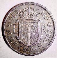 Reverse with crowned arms and ER monogram