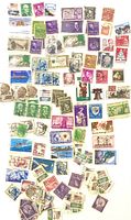 Full layout showing entire assortment of U.S. stamps