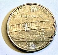 Reverse of 2001 North Carolina state quarter