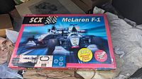Front of boxed SCX McLaren F1 set