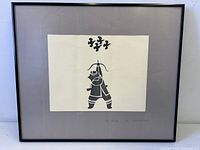 Front view of framed print showing artwork, mat, and frame