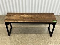 Top view of entire bench