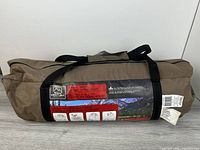 Entire tent bag showing Ventura branding and carry handles