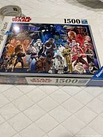 Front of sealed Ravensburger Star Wars 1500-piece puzzle box