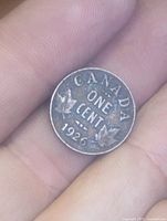 Reverse of 1926 Canadian small cent showing date and denomination