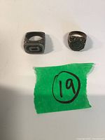 Both rings overview with lot marker