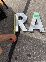 Measuring letter R shows ~12 in height