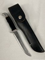 Knife and sheath full view