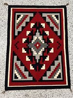 Full view of rug showing entire pattern and dimensions