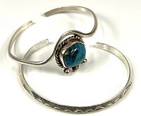 Both sterling cuff bracelets overview