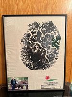 Full framed elephant footprint print