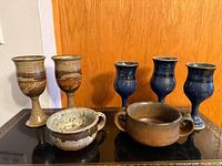 Group shot of all seven stoneware pieces