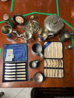 All pieces laid out on table