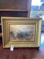 Front view of framed painting