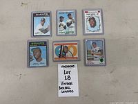 All six cards laid out in two rows