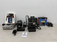 Group shot of all electronics on table