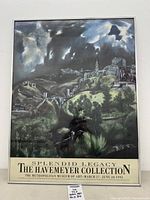 Full view of framed Havemeyer Collection poster