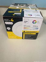 Front of sealed box showing brand, specifications and quantity